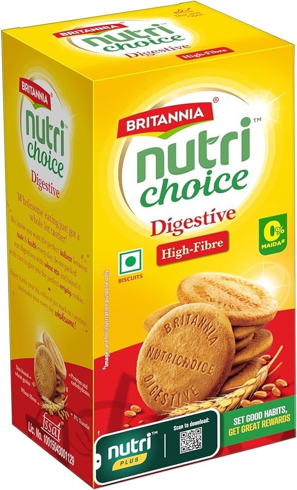 Britannia NutriChoice Hi-Fibre Digestive Biscuits 250 g