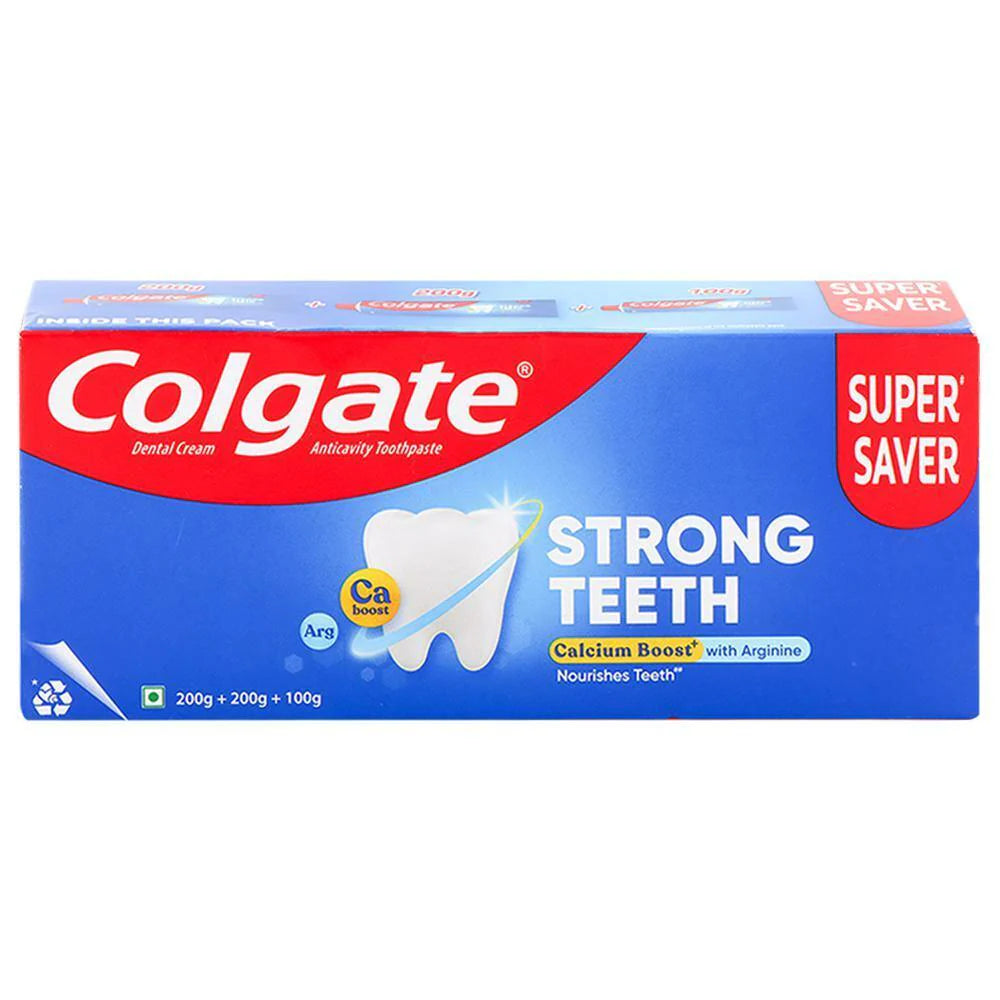 Colgate Strong Toothpaste (200 g x 2 + 100 g)