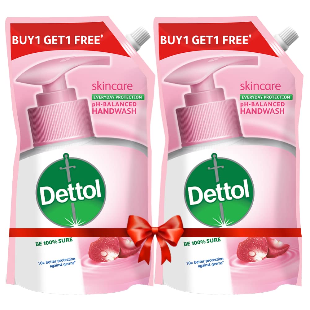 Dettol Skincare Liquid Handwash Refill Pack 675ml (Buy 1 Get 1 Free)