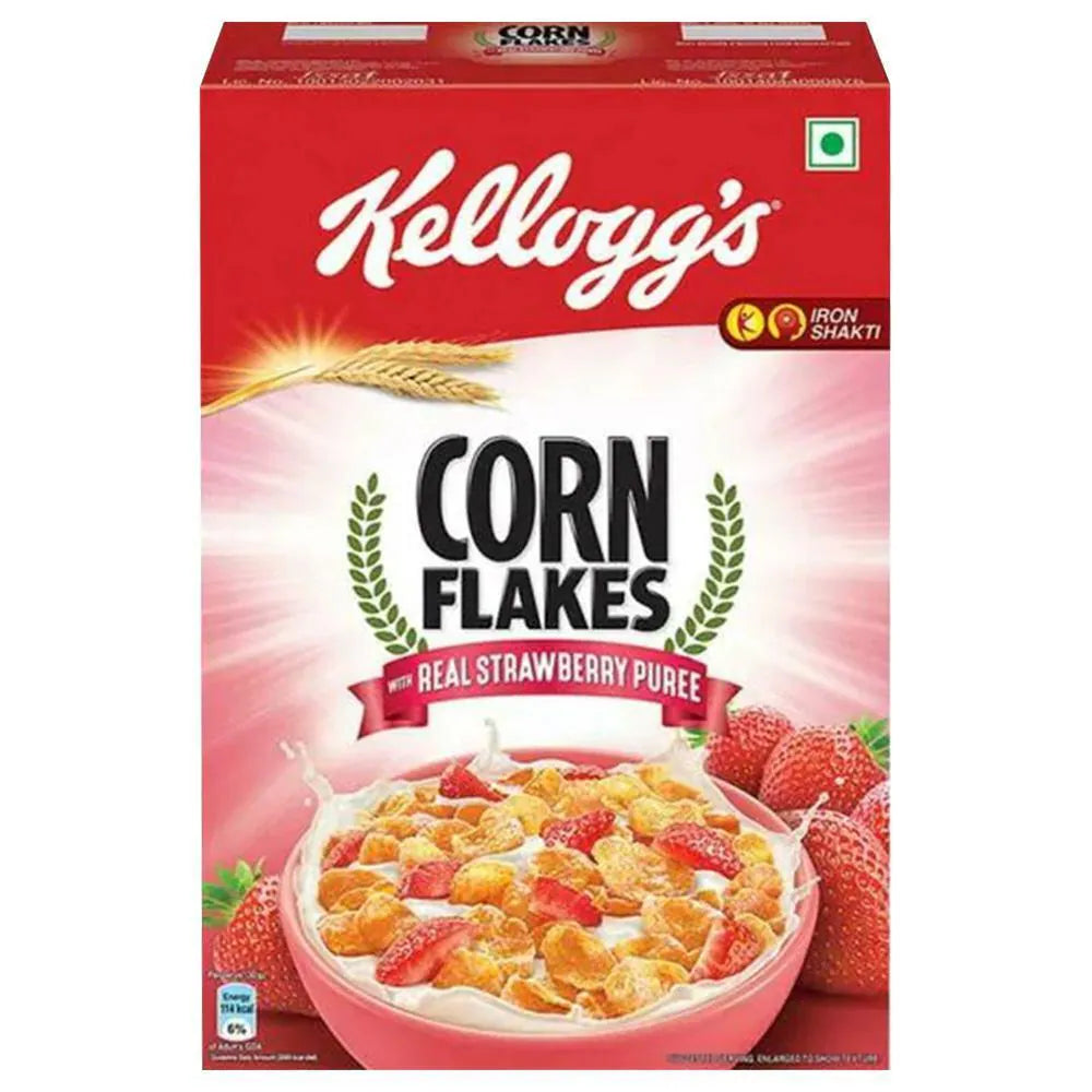 Kellogg's Corn Flakes With Real Strawberry Puree 300gm